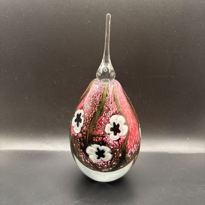 LOT 101: Vintage Art Glass Perfume Bottle: Eickholt 2001