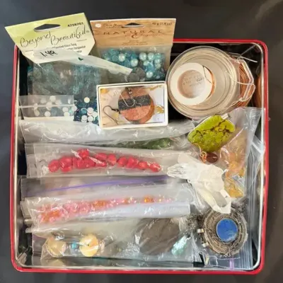 Mystery Lot Jewelry Making Stuff (Beads, And More)