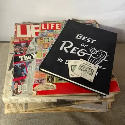 Vintage Americana Time Capsule – LIFE Magazines, Historic Newspapers, Stamps & Ephemera