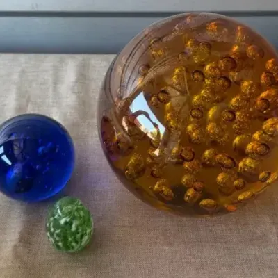 Glass Paper Weights (3)