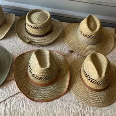 Straw Sun Hats (Cowboy And Safari Style)