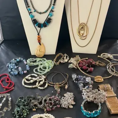 Vintage Mystery Costume Jewelry Bundle (Necklaces & Bracelets)