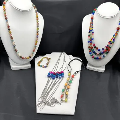 Variety Of Beaded Necklaces