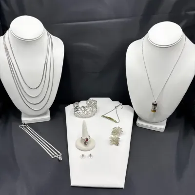 Silver Tone Costume Jewelry 