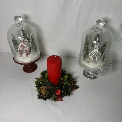 Holiday Scenes Under Glass