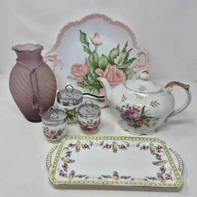 Hand Painted Plates Plus Other