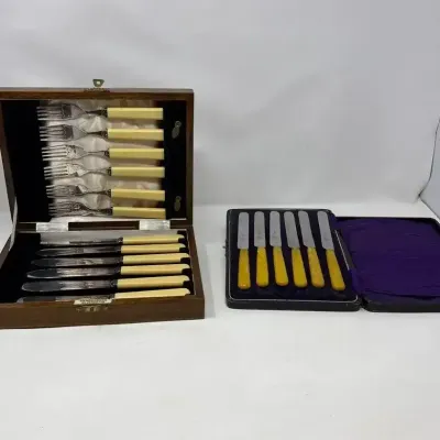 Henderson Silversmith Fish Knives And Forks