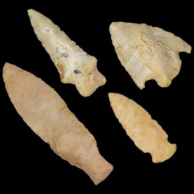 Lot of Woodland and Archaic Points, Midwest