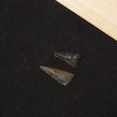 Lot of 2 Triangular Fresno Points, New Mexico