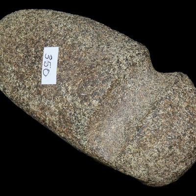 6 3/4" x 2 1/4" x 3 1/4" Three Quarter Grooved Axe, Motley COA, Illinois