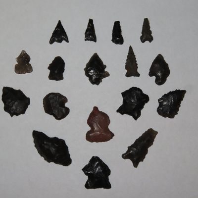 Lot of Miscellaneous Bird Points, New Mexico, Including Cold Springs, Hendricks, and Rose Spring Points