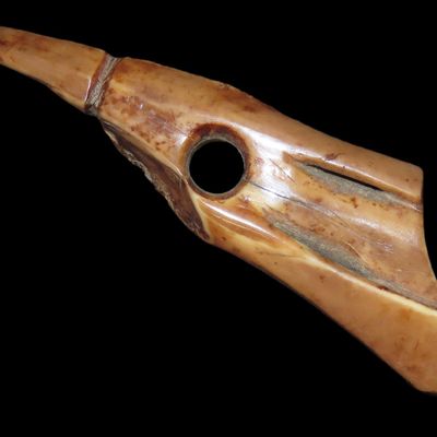 3 7/8" Harpoon Toggle Head, Saint Lawrence Island, Alaska, Outstanding Polish