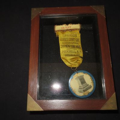 1901 Reunion Badge, Harris Light Cavalry Association, 2nd New York Volunteer Cavalry Association, Peekskill, New York