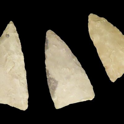 Lot of Triangular Points, Lufkin, Angelina Co., Texas