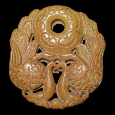 2" Hongshan Jade Pendant