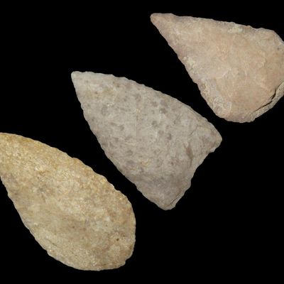 Lot of Triangular Points, Lufkin, Angelina Co., Texas