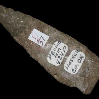 2 13/16" x 13/16" Plainview Point, Perino COA, Haskell Co., Oklahoma, Ex. Billy McLemore Collection
