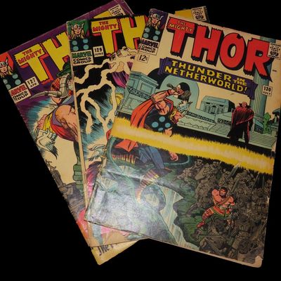 Lot of 3 Silver Age Journey into Mystery with The Mighty Thor Comics