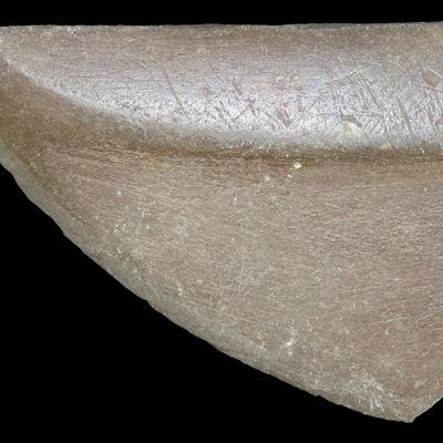 2 3/8" Salvaged Bannerstone Wing, Lyme, Connecticut
