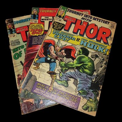 Lot of 3 Silver Age Journey into Mystery with The Mighty Thor Comics