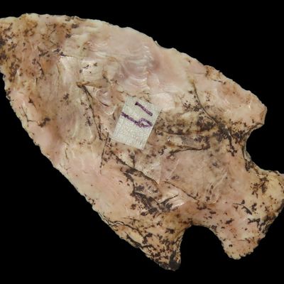 2 1/4" Motley, Burlington Chert, Butler Co., Missouri, One Side Creek Patina