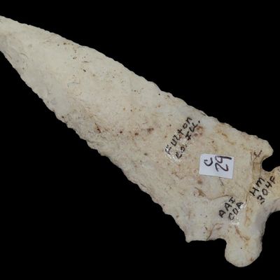 4 1/8" x 1 1/8" McCorkle, American Antiquities COA, Fulton Co., Illinois, Early Archaic