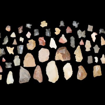Lot of Broken Points and Scrapers, New Mexico, Great Study Pieces