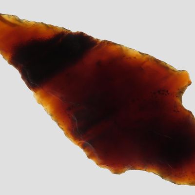 2 5/8" Adena, Knife River Material, Adams Co., Illinois, Found on a Hopewell Site by Mike Johnson