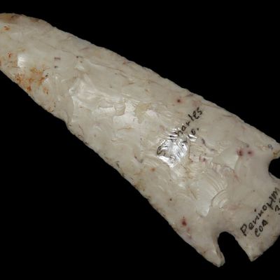 4 3/8" x 3/8" Ferry Point, American Antiquities COA, St. Charles Co., Missouri, Found by Lucy Bruno