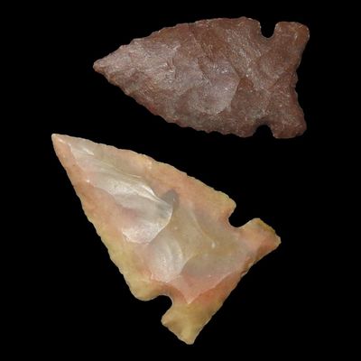 Lot of Triangular Points, Lufkin, Angelina Co., Texas