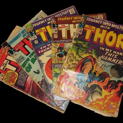Lot of 2 Silver Age Journey into Mystery with The Mighty Thor Comics