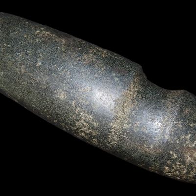 9 7/8" Phenomenal Hohokum Axe, Great Form and Polish on this piece, Found in Greenlee Co. Arizona, East of Clifton By Alnzo Smith