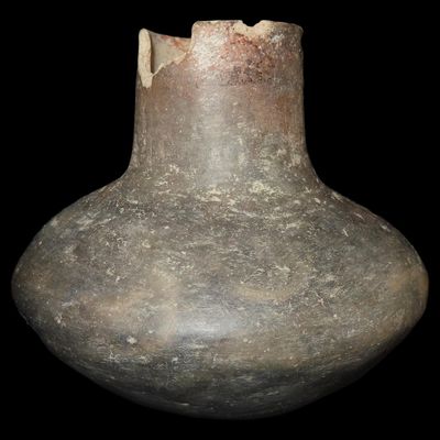 5 3/4" Tall x 6" Wide Mississippian Water Bottle, Illinois