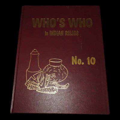Who's Who in Indian Relics No. 10 BOOK