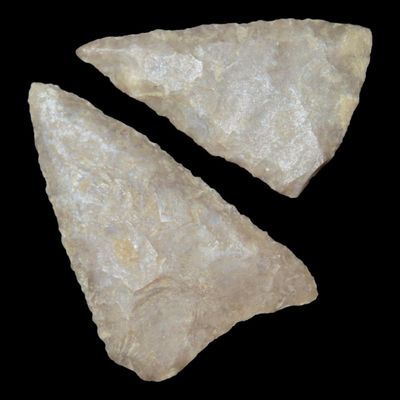 Lot of Triangular Points, Lufkin, Angelina Co., Texas