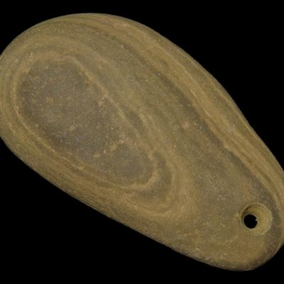 2 3/8" Hardstone Pendant, Greene Co., Illinois, Found by Buddy Ratlas