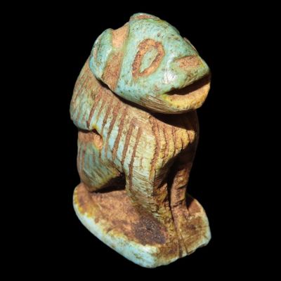 1 5/8" x 1/2" Tawaret Amulet, COA, Egypt, 600-300 BC