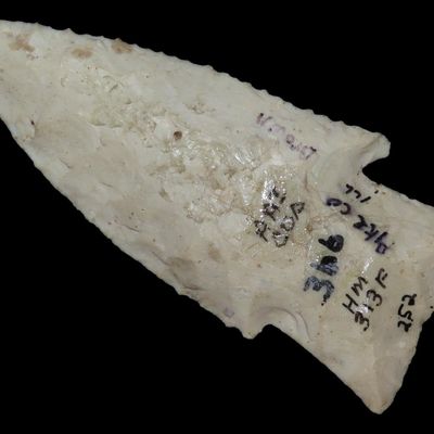 3" x 1 1/8" Hardin Barb, American Antiquities COA, Pike Co., Illinois, Early Archaic, Ex. Dave Davison Collection