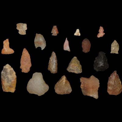 Lot of Scrapers, Points, and Broken Points, Various Chert Types, Great Study Pieces