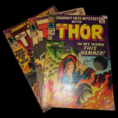 Lot of 3 Silver Age Journey into Mystery with The Mighty Thor Comics