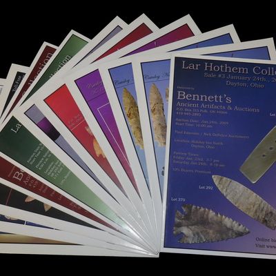 Lot of 11 Bennett's Native American Auction Catalogs