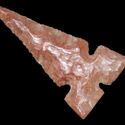 1 3/8" Three-Notch Cahokia, Kalion, St. Clair Co., Illinois, Found by Gabe Gilbert