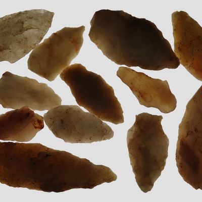 Lot of Quartzite Points, North Carolina