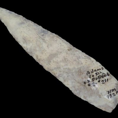4 7/8" Nebo Hill Point, Adams Co., Illinois, Pictured as Lot 211 in Dr. Reed's 2nd Auction Catalog, Ex. Herb Mangold