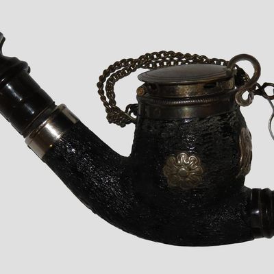 4 1/2" Antique Old Pipe, East Lyme, Connecticut, Reportedly Found in a Dilapidated Barn More Than 55 Years Ago