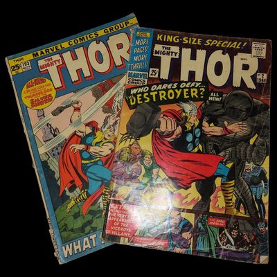 Lot of 2 Silver Age Journey into Mystery with The Mighty Thor Comics