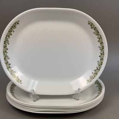 Corelle Spring Blossom Green Serving Platters