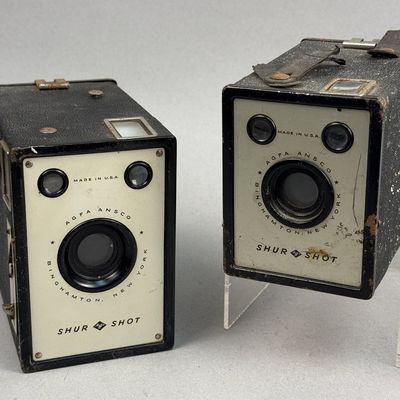 2 Agfa Ansco Shur-Shot Box Cameras