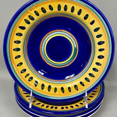 Pier 1 Italian Swirl Earthenware Pasta Bowls