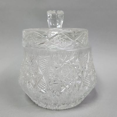 American Brilliant Cut Glass Biscuit Jar